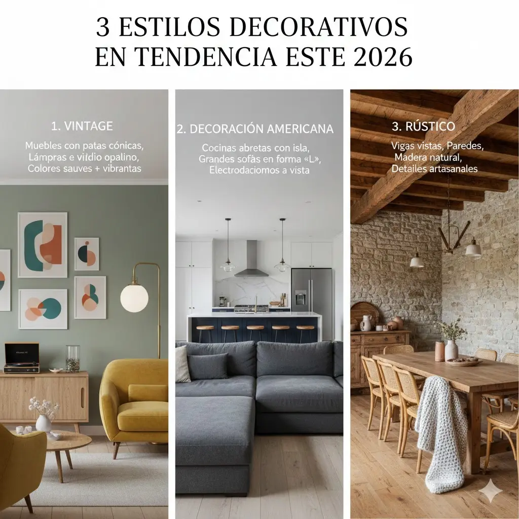 Tendencias en decoración para 2026 5 tendencias en decoracion en el 2026