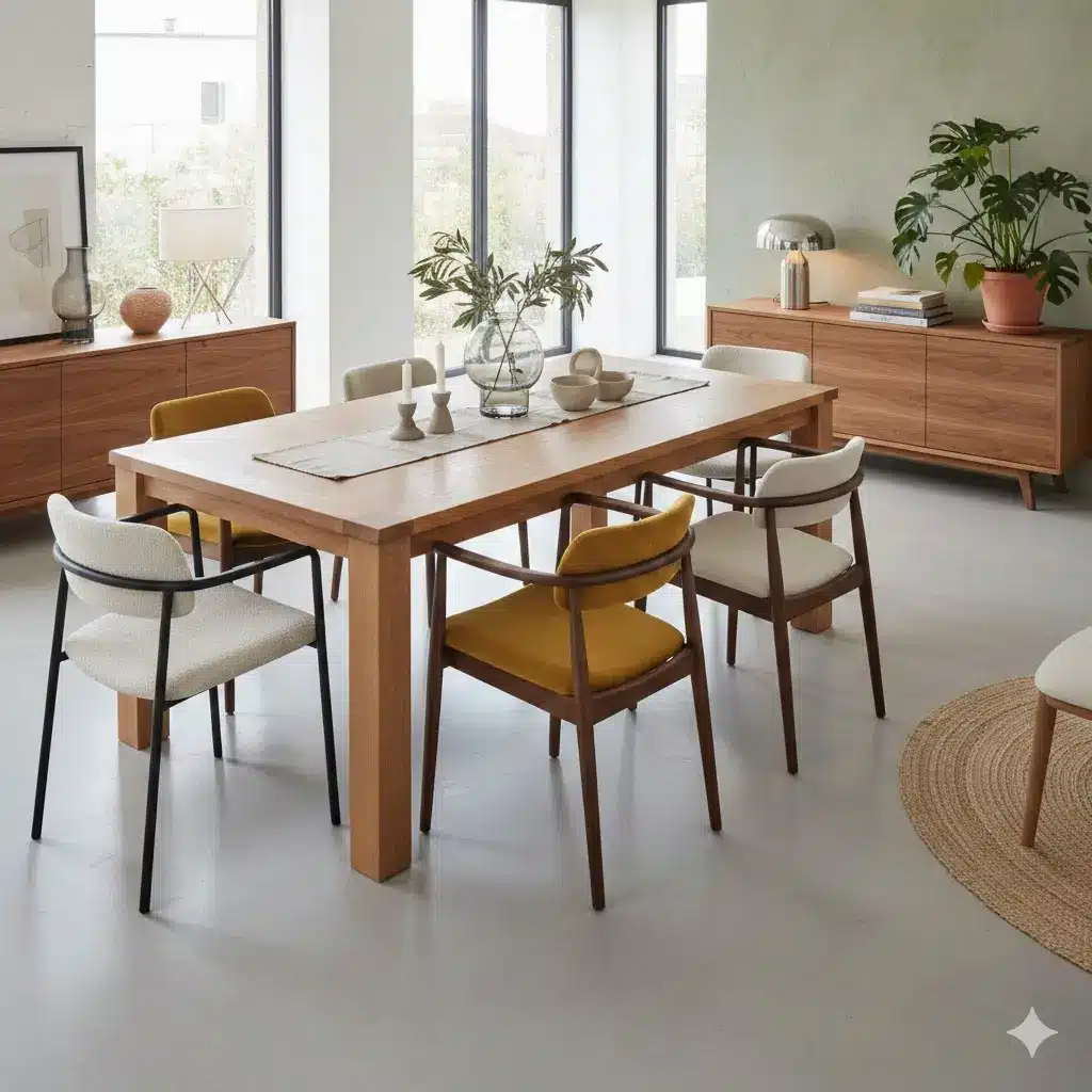 Claves para comedores modernos 1 mesas rectangulares como mesas de comedor moderno