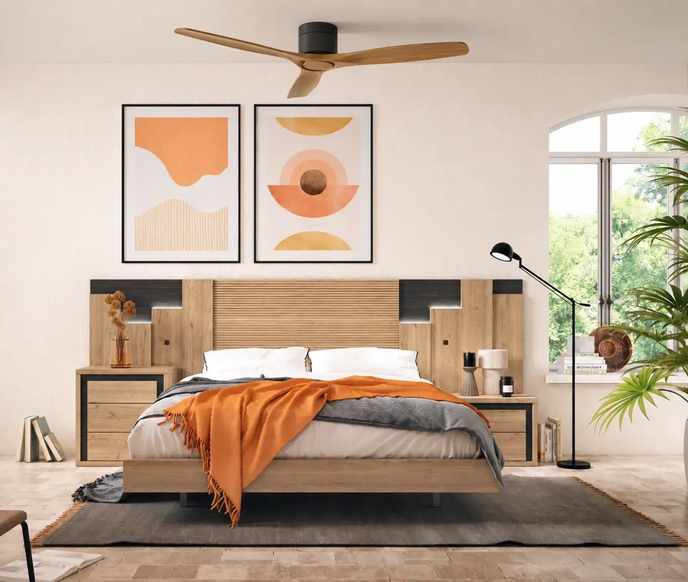 ventilador de techo o aire acondicionado para el salon